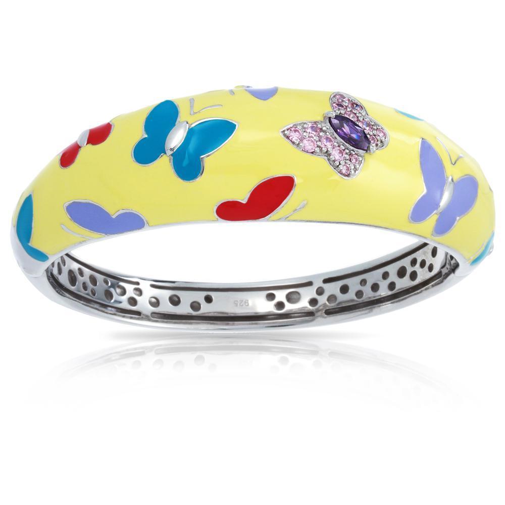 Sterling Silver Papillon Bangle