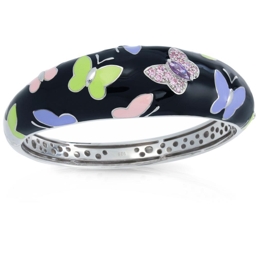 Sterling Silver Papillon Bangle