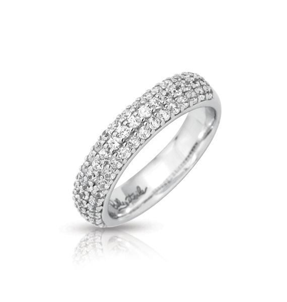 Sterling Silver Pavé Ring
