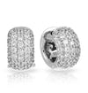 Sterling Silver Pavé Large Earrings