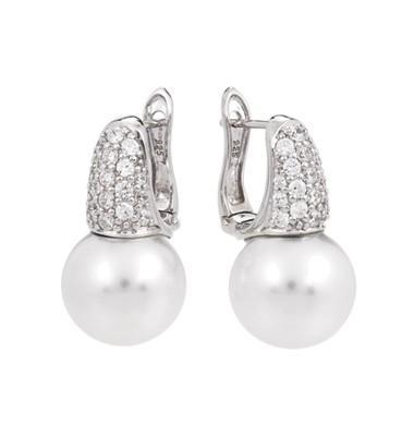 Sterling Silver Pearl Candy Earrings