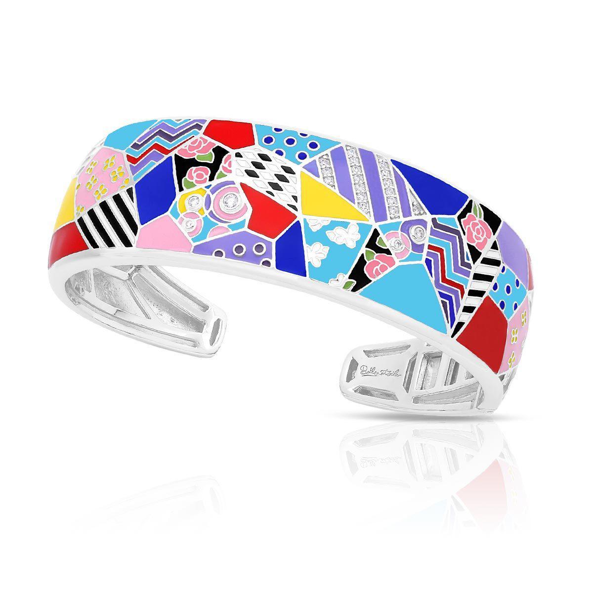 Sterling Silver Quilt Bangle