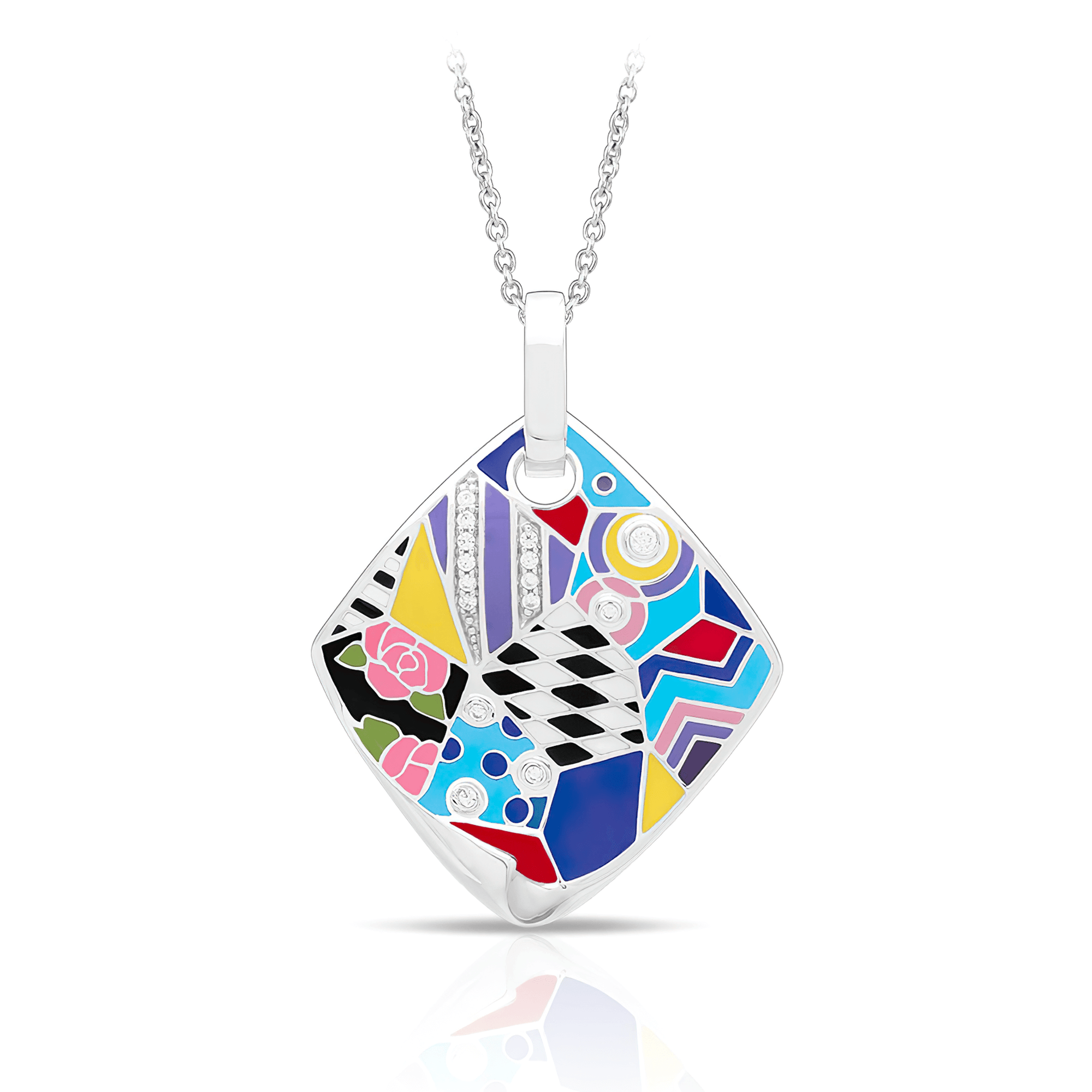 Sterling Silver Quilt Pendant