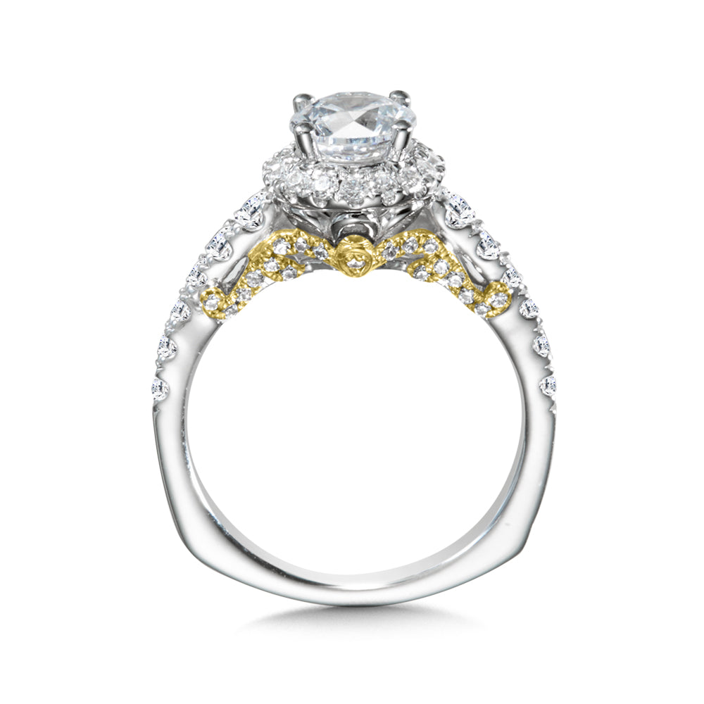 Diamond Halo Style Engagement Ring