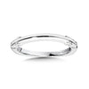14K White Gold Diamond Wedding Band