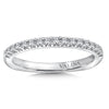 14K White Gold Diamond Wedding Band
