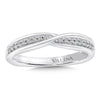 14K White Gold Diamond Wedding Band