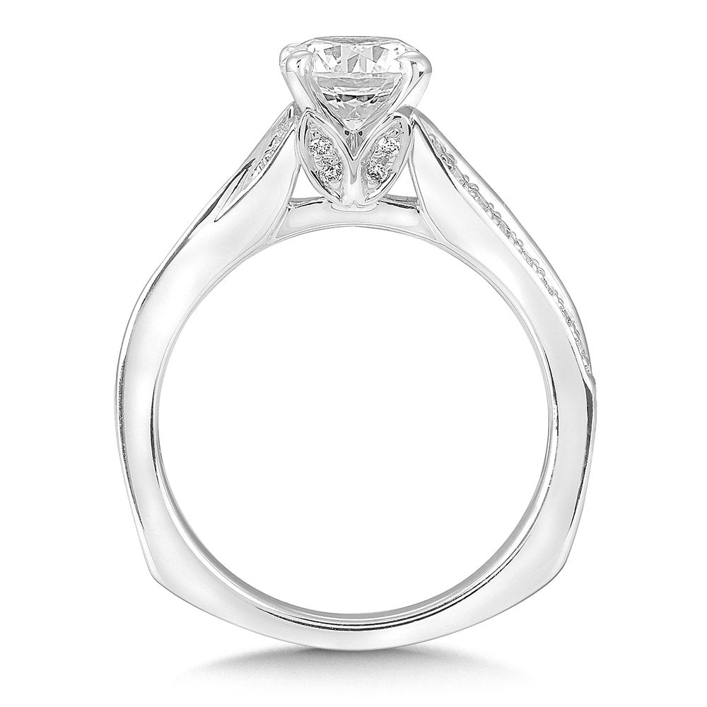 Spiral Style Diamond Engagement Ring