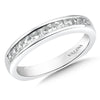 14K White Gold Channel Set Diamond Wedding Band