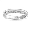 14K White Gold Diamond Wedding Band