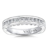 14K White Gold Channel Set Diamond Wedding Band