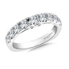 14K White Gold Diamond Wedding Band