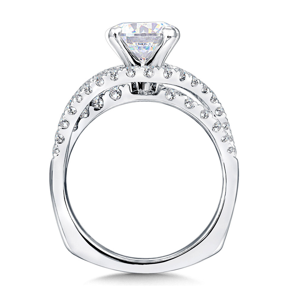 Spiral Style Diamond Engagement Ring