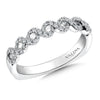 14K White Gold Diamond Wedding Band
