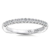 14K White Gold Diamond Wedding Band