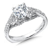 Loop Design Diamond Engagement Ring