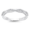14K White Gold Diamond Wedding Band