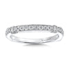 14K White Gold Diamond Wedding Band