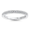 14K White Gold Diamond Wedding Band