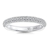 14K White Gold Diamond Wedding Band