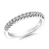 14K White Gold Diamond Wedding Band