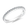 14K White Gold Diamond Wedding Band