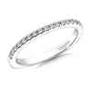 14K White Gold Diamond Wedding Band