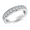 14K White Gold Diamond Wedding Band