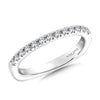 14K White Gold Diamond Wedding Band