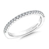 14K White Gold Diamond Wedding Band