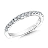 14K White Gold Diamond Wedding Band