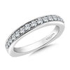 14K White Gold Diamond Wedding Band