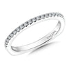14K White Gold Diamond Wedding Band