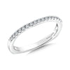 14K White Gold Diamond Wedding Band