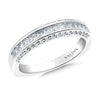 14K White Gold Channel Set Diamond Wedding Band
