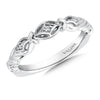 14K White Gold Diamond Wedding Band