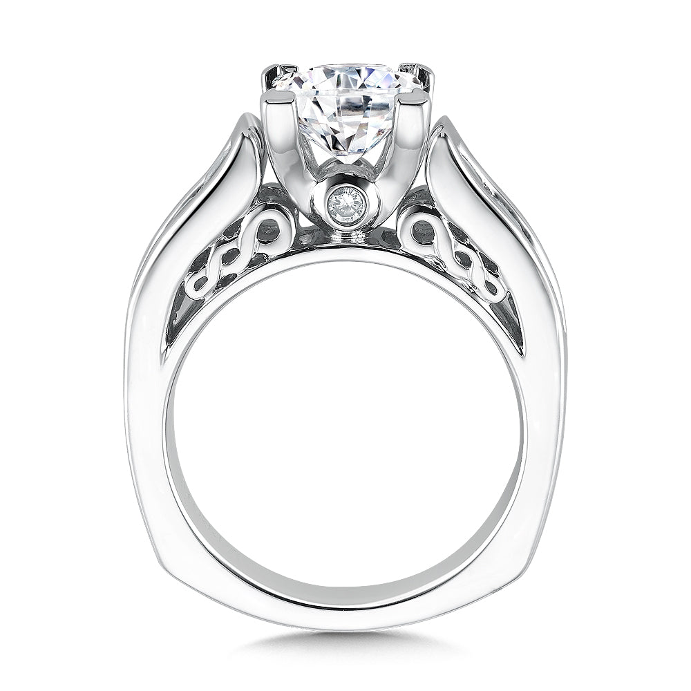 Princess Cut Channel Set Diamond Engagement Ring