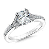 Four-Prong Split Band Diamond Engagement Ring