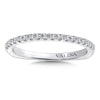 14K White Gold Diamond Wedding Band