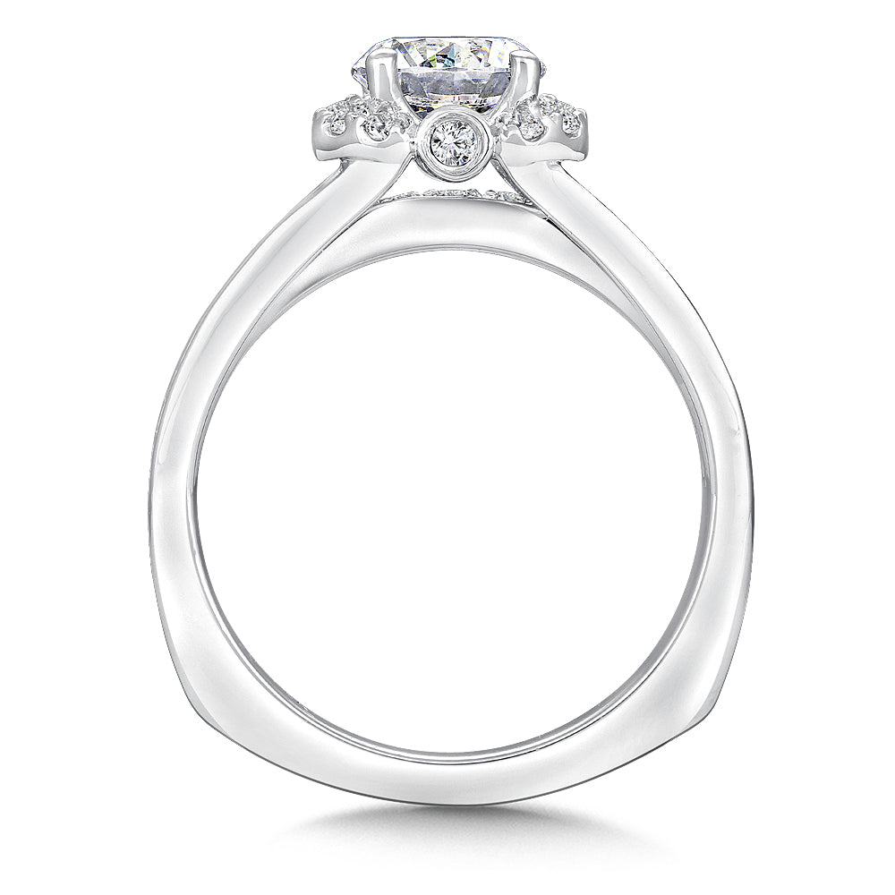 Diamond Bridge Collar Engagement Ring