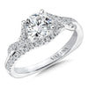 Diamond Strand Prong Frame Engagement Ring