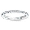 14K White Gold Diamond Wedding Band