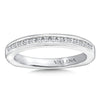 14K White Gold Channel Set Diamond Wedding Band