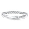 14K White Gold Diamond Wedding Band