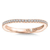 14K Rose Gold Diamond Wedding Band