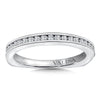 14K White Gold Channel Set Diamond Wedding Band