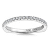 14K White Gold Diamond Wedding Band