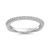 14K White Gold Diamond Wedding Band