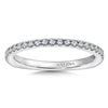 14K White Gold Diamond Wedding Band