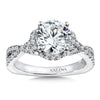 14K White Gold Diamond Engagement Ring
